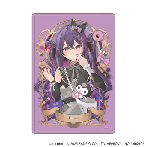 『necomi×サンリオキャラクターズ』キャラクリアケース01/クロミ(コラボイラスト)